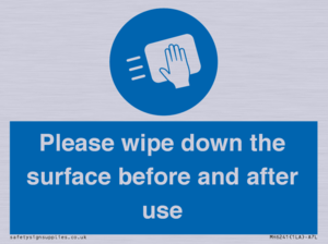 Please wipe down the surface before and after use